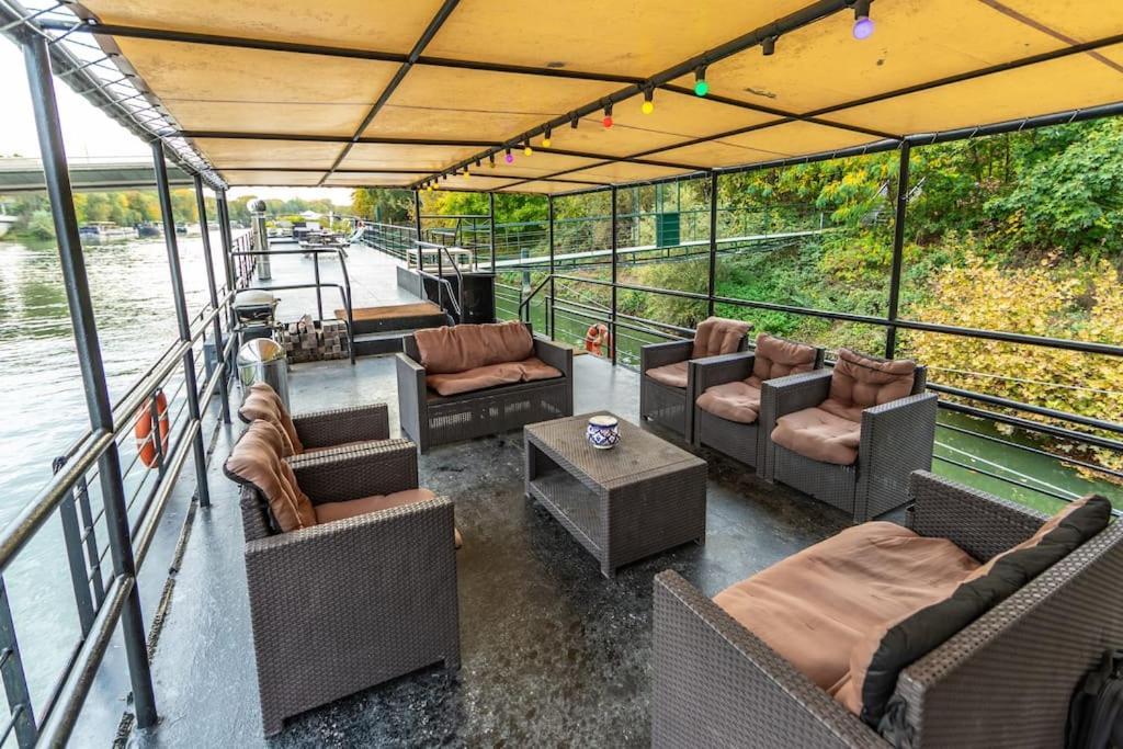Grande Peniche 4 Ch - 10 Pers -Paris - Ile De Puteaux- Terrasses Villa Kültér fotó