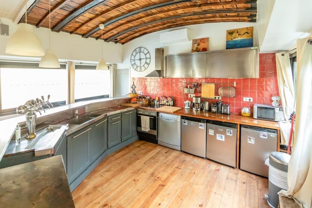 Grande Peniche 4 Ch - 10 Pers -Paris - Ile De Puteaux- Terrasses Villa Kültér fotó