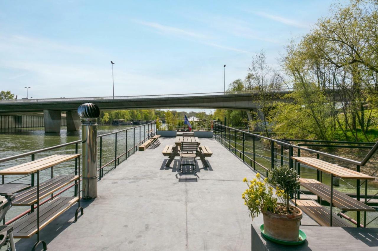Grande Peniche 4 Ch - 10 Pers -Paris - Ile De Puteaux- Terrasses Villa Kültér fotó